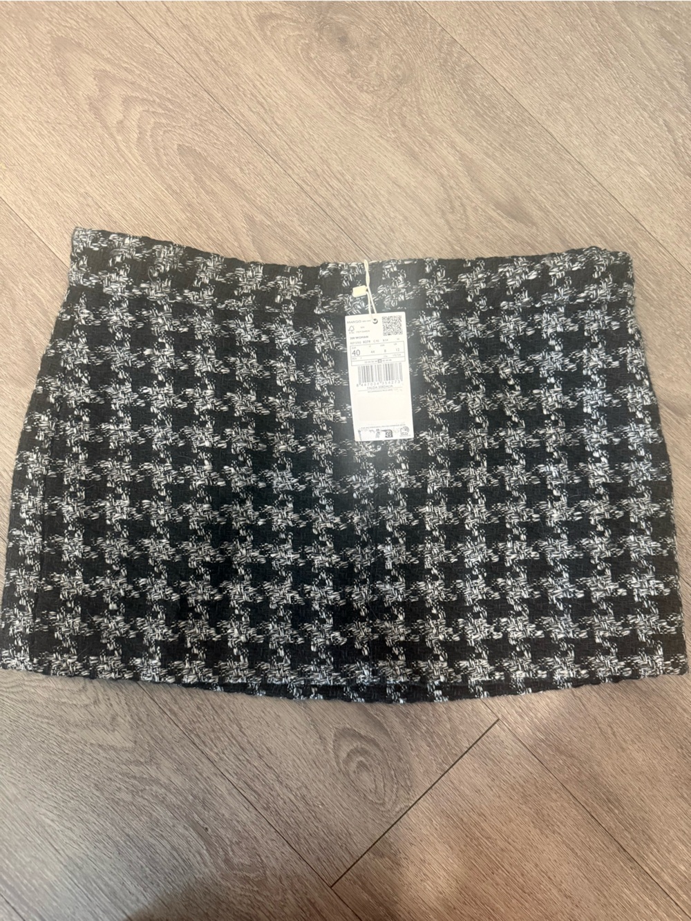 MANGO tweed mini skirt NWT size 8